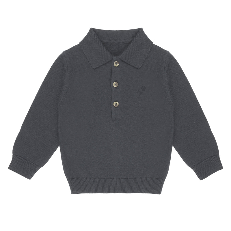 Flat Knit Polo 