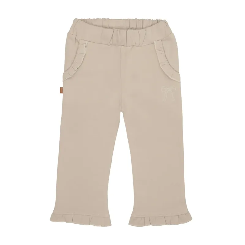 Ruffle Wide Pants | Silver Gray